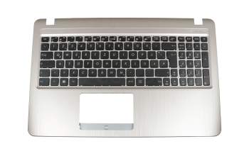Asus VivoBook F540UA Original Tastatur inkl. Topcase DE (deutsch) schwarz/silber für ODD-Schächte