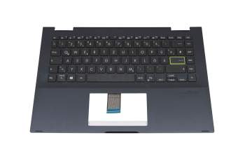 Asus VivoBook Flip 14 TM420IA Original Tastatur inkl. Topcase DE (deutsch) schwarz/schwarz (mit Hintergrundbeleuchtung)