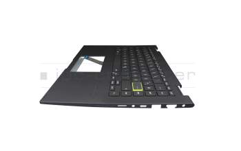 Asus VivoBook Flip 14 TM420IA Original Tastatur inkl. Topcase DE (deutsch) schwarz/schwarz (mit Hintergrundbeleuchtung)