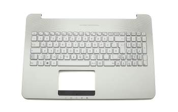 Asus VivoBook Pro N552VX Original Tastatur inkl. Topcase DE (deutsch) silber/silber mit Backlight