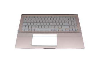 Asus VivoBook S15 S532FL Original Tastatur inkl. Topcase DE (deutsch) silber/pink mit Backlight