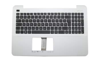 Asus X555LP Original Tastatur inkl. Topcase FR (französisch) schwarz/silber