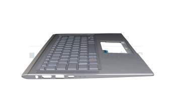 Asus ZenBook 14 UM431DA Original Tastatur inkl. Topcase DE (deutsch) silber/silber mit Backlight