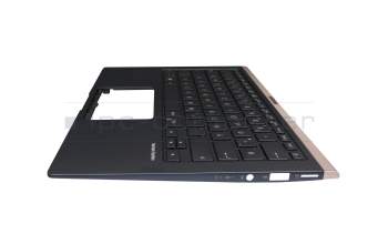 Asus ZenBook 14 UX433FA Original Tastatur inkl. Topcase DE (deutsch) schwarz/blau mit Backlight