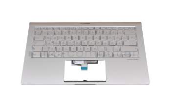 Asus ZenBook 14 UX433FA Original Tastatur inkl. Topcase DE (deutsch) silber/silber mit Backlight