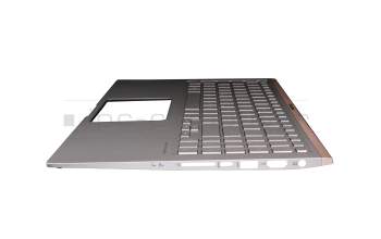 Asus ZenBook 15 UX533FD Original Tastatur inkl. Topcase SF (schweiz-französisch) silber/silber mit Backlight