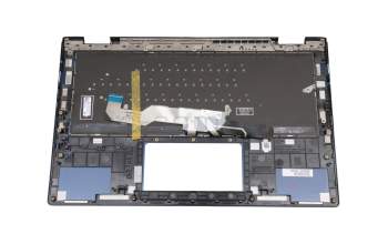 Asus ZenBook Flip 13 UX362FA Original Tastatur inkl. Topcase DE (deutsch) schwarz/blau mit Backlight
