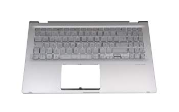 Asus ZenBook Flip 15 UX562FA Original Tastatur inkl. Topcase DE (deutsch) silber/silber mit Backlight