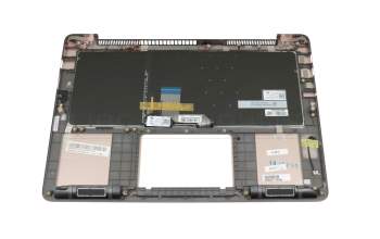 Asus ZenBook UX3410UA Original Tastatur inkl. Topcase DE (deutsch) schwarz/rosé mit Backlight