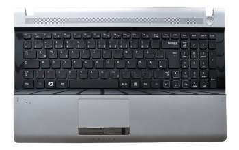 BA59-02942C Original Samsung Tastatur inkl. Topcase DE (deutsch) schwarz/silber