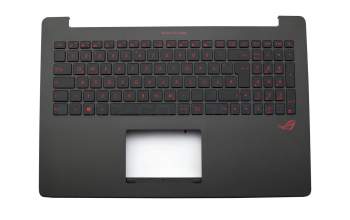 BES0N8SLQ03 Original Quanta Tastatur inkl. Topcase DE (deutsch) schwarz/schwarz mit Backlight