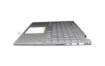 BJVFQ01F7EO0IL Original HP Tastatur inkl. Topcase DE (deutsch) silber/silber mit Backlight