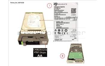 Fujitsu CA08226-E214 DX S4 HD DRIVE 3.5\' 4TB 7.2K