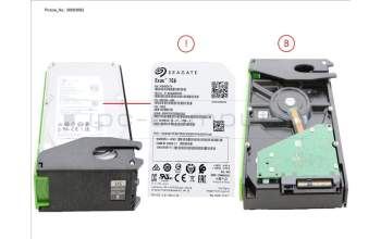 Fujitsu CA08226-E554 DX HDDE NLSAS HD DRIVE 3.5 4TB 7.2K