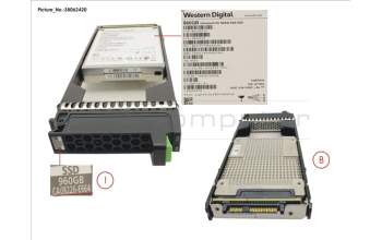 Fujitsu CA08226-E664 DX/AF SSD SAS 2.5\" 960GB 12G DWPD1