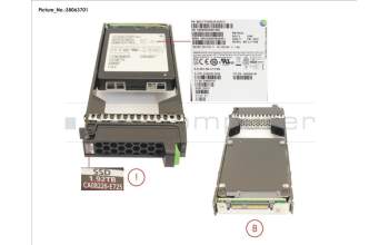 Fujitsu CA08226-E725 DX SSD SAS 2.5 1.92TB 12G