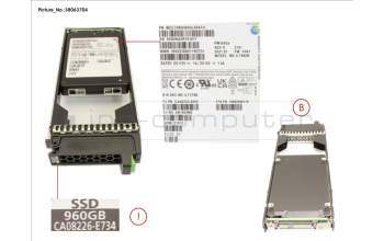Fujitsu CA08226-E734 DX SSD SAS 2.5 960GB 12G