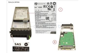 Fujitsu CA08226-E978 DX S3/S4 HD DRIVE 2.5\' 1.8TB 10K
