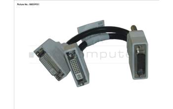 Fujitsu CABLE DMS59 TO DUAL DVI-I für Fujitsu Primergy RX2540 M1