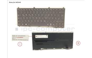 Fujitsu CP747809-XX KEYBOARD BLACK W/O TS GERMAN