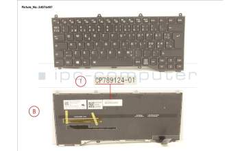Fujitsu CP789124-XX KEYBOARD BLACK W/ BL NORDIC/EST