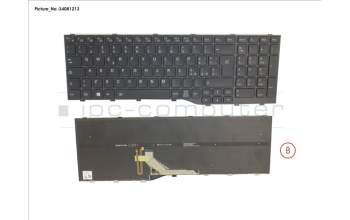 Fujitsu CP795605-XX KEYBOARD BLACK W/ BL ITALY
