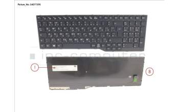 Fujitsu CP799822-XX KEYBOARD ARABIA/UK (BLACK)
