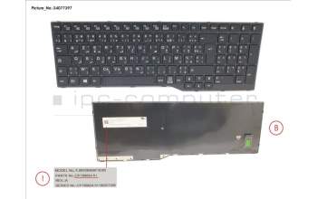 Fujitsu CP799824-XX KEYBOARD ARABIA/FR (BLACK)