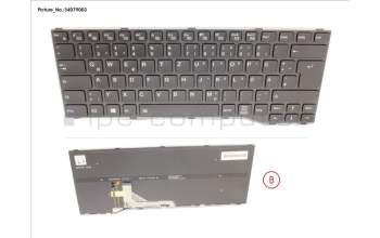 Fujitsu CP806521-XX KEYBOARD BLACK W/ BL GERMAN