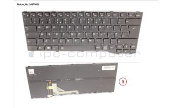 Fujitsu CP806524-XX KEYBOARD BLACK W/ BL UK