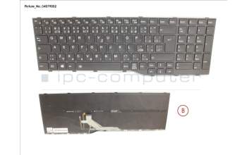 Fujitsu CP806606-XX KEYBOARD BLACK W/ BL CZECH/SLOVAK/US