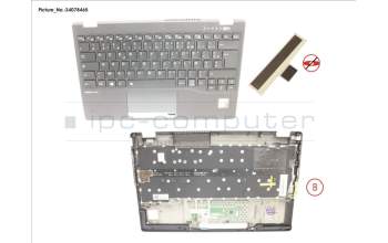Fujitsu CP806875-XX UPPER ASSY INCL. KB FRANCE W/PV(TBT)