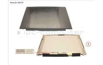 Fujitsu CP810033-XX LCD ASSY 15\" FHD W/ PLATE