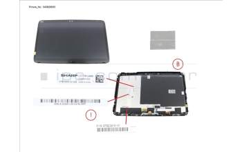 Fujitsu CP823819-XX LCD ASSY, FOR SC (INCL. FPC)