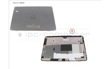 Fujitsu CP823823-XX LCD BACK COVER W/ FINGERPRINT,SIM ICON