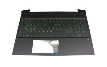DD2141 Original HP Tastatur inkl. Topcase DE (deutsch) schwarz/schwarz mit Backlight