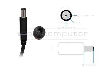 Dell G5 15 (5587) Original Netzteil 180,0 Watt abgerundete Bauform