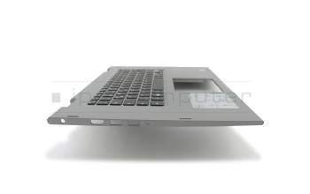 Dell Inspiron 13 (7380) Original Tastatur inkl. Topcase DE (deutsch) schwarz/grau mit Backlight für Fingerprint-Sensor