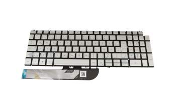 Dell Inspiron 15 (5501) Original Tastatur DE (deutsch) silber mit Backlight