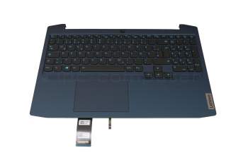 EC1JM000200 Original Lenovo Tastatur inkl. Topcase DE (deutsch) schwarz/blau mit Backlight