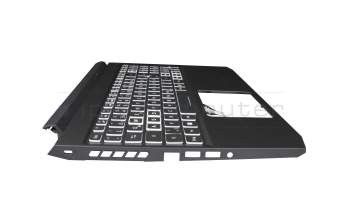 EC3AT000100 Original Acer Tastatur inkl. Topcase DE (deutsch) schwarz/weiß/schwarz mit Backlight