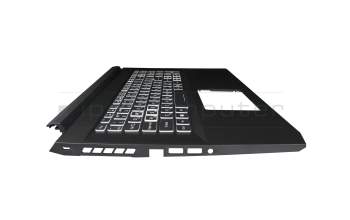 EC3BH00100 Original Acer Tastatur inkl. Topcase UA (ukrainisch) schwarz/weiß/schwarz mit Backlight