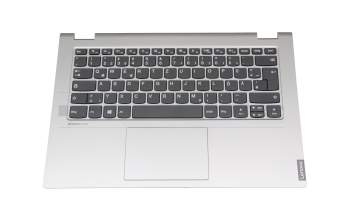 EL2GA000110 Original Lenovo Tastatur inkl. Topcase DE (deutsch) grau/silber (ohne Hintergrundbeleuchtung)