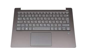 ET171000100 Original Lenovo Tastatur inkl. Topcase DE (deutsch) grau/grau mit Backlight (fingerprint)
