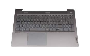 ET1K7000200 Original Lenovo Tastatur inkl. Topcase DE (deutsch) grau/grau mit Backlight (USB-C Ladeanschluss)