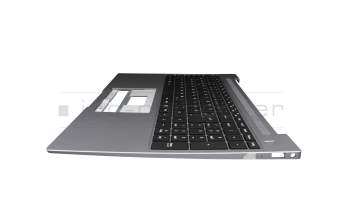 Emdoor NS16TGR Original Tastatur inkl. Topcase DE (deutsch) schwarz/grau mit Backlight
