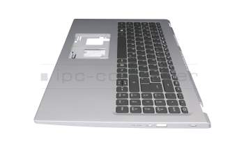 FA34G000D10 Original Acer Tastatur inkl. Topcase DE (deutsch) schwarz/silber mit Backlight