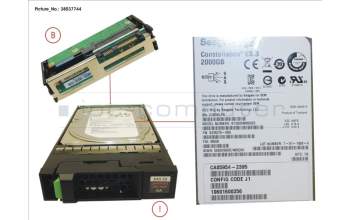 Fujitsu FUJ:CA07670-E012 DX S3 HDD NLSAS 2TB 7.2KRPM 3.5\" X1