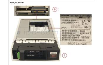 Fujitsu FUJ:CA07670-E234 DXS3 MLC SSD SAS 960GB 12G 3.5 X1