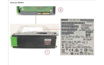 Fujitsu FUJ:CA07670-E434 DX HDDE HD NLSAS 4TB 7.2 3.5 X1